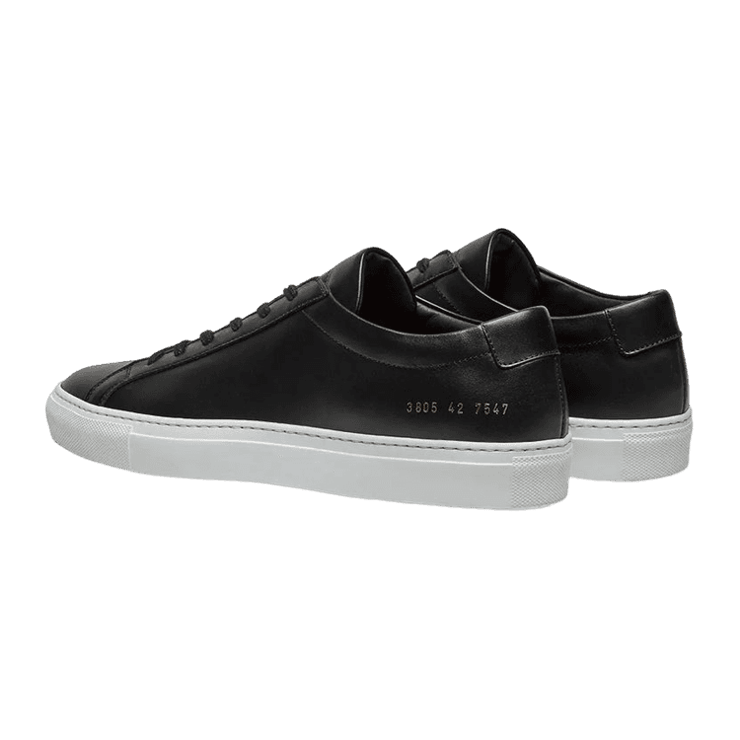 Common Projects Achilles Low Black White Sole (W) Angle 0