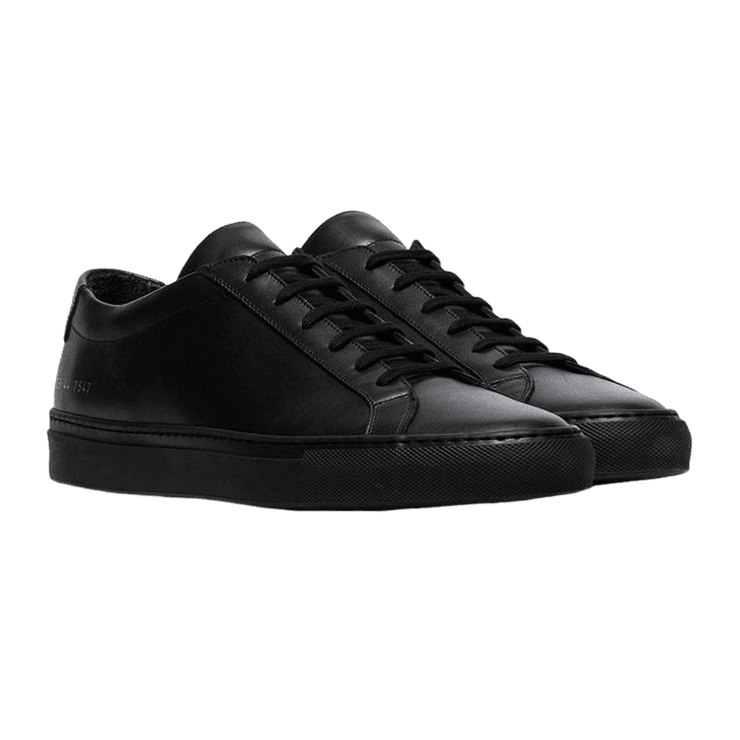 Common Projects Achilles Low All Black Angle 0