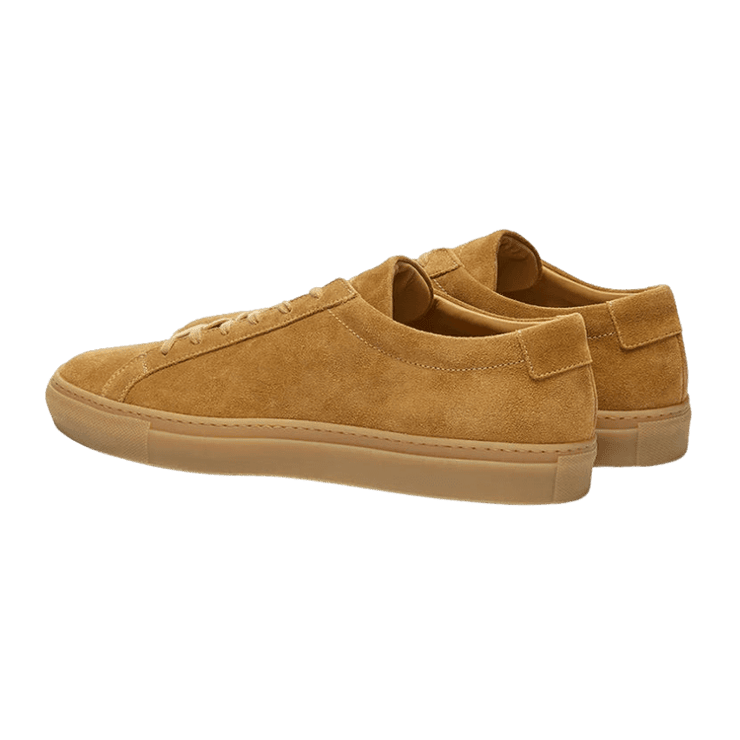 Common Projects Achilles Suede Low Tan Angle 0