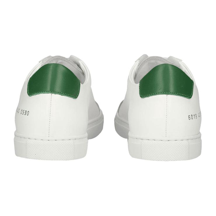 Common Projects Achilles Low White Green (W) Angle 0