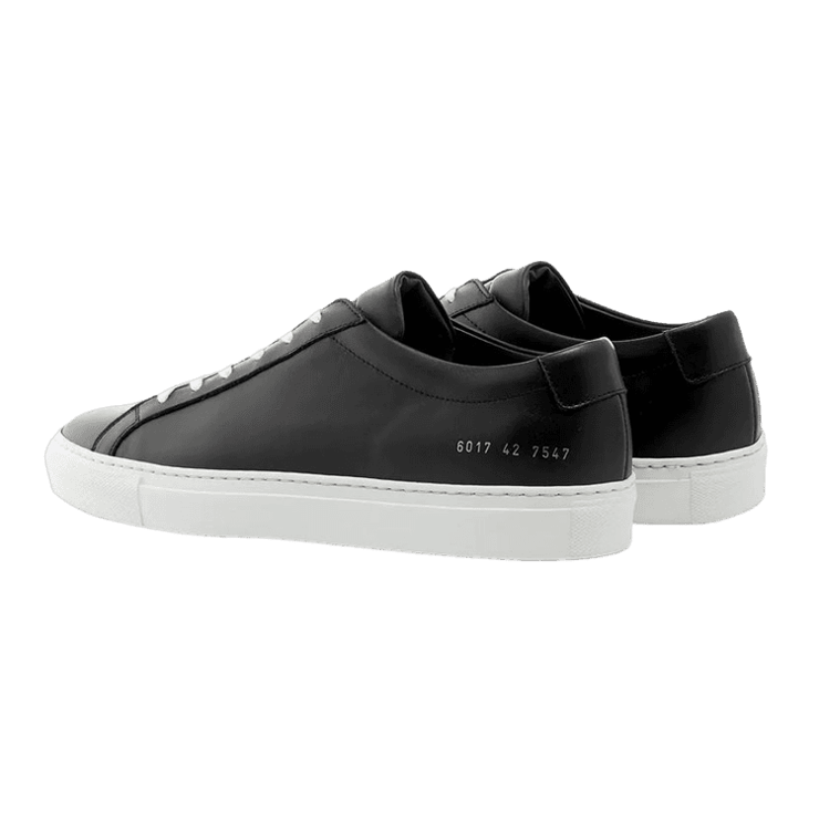 Common Projects Achilles Low Black White Sole (W) Angle 0