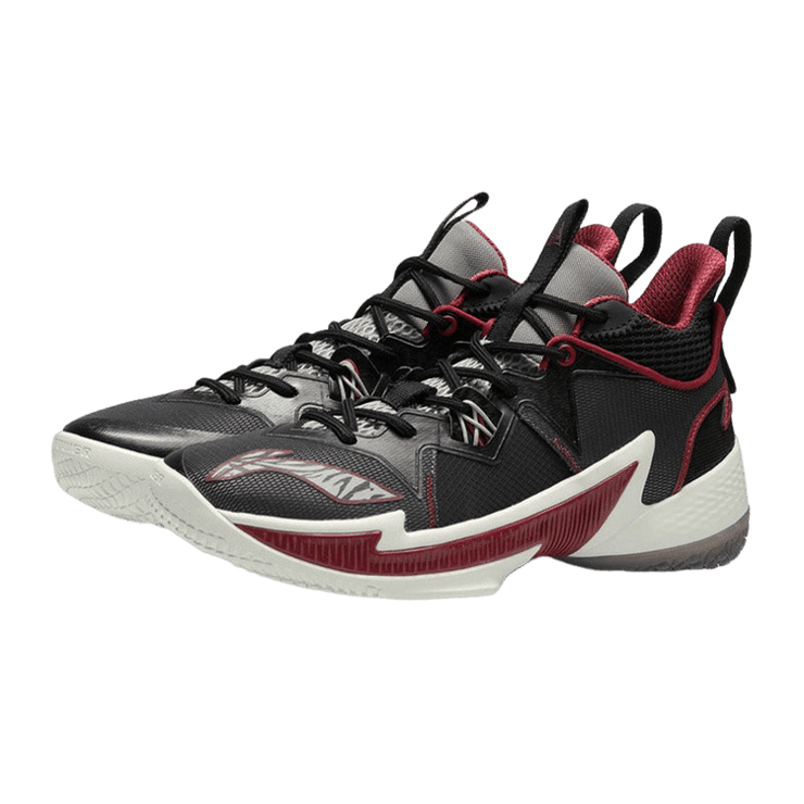 Li-Ning Zhengfeng Mid Black Red Angle 0