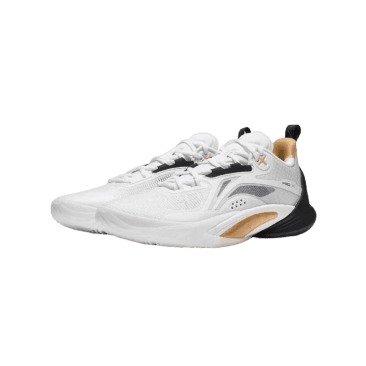 Li-Ning Speed 10 White Gold Black Angle 1