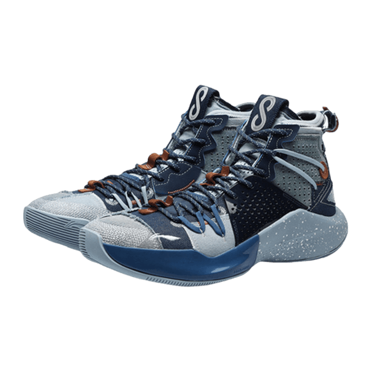 Li-Ning Sonic 8 Cj Mccollum Denim Blue Angle 0