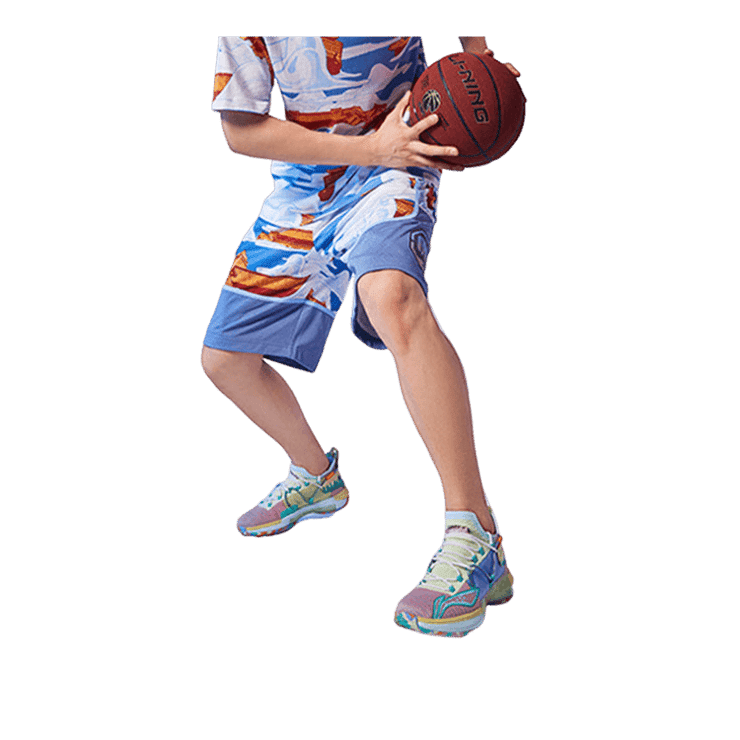 Li-Ning Speed 6 Premium Blue Pink Angle 3
