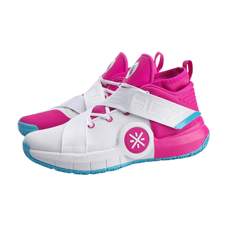 Li-Ning Wade All City 7 White Pink Angle 0