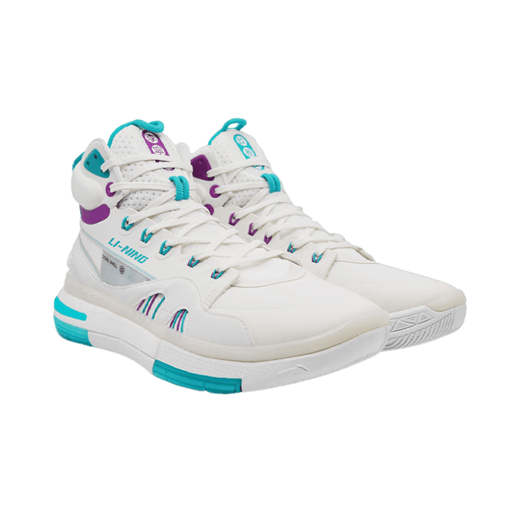 Li-Ning 937 Jimmy Butler Basketball Champagne White Angle 0