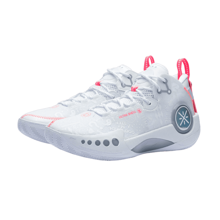 Li-Ning Wade Shadow 3 White Pink Angle 0