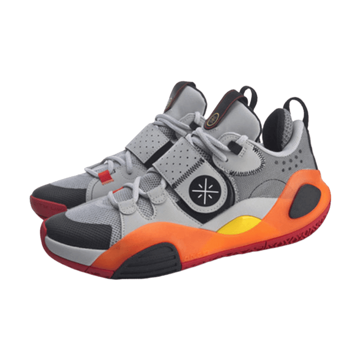 Li-Ning Wade All City 8 Gray Orange Angle 0