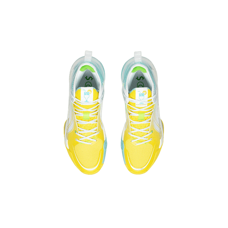 Li-Ning Sonic 10 Mid Yellow Pure Blue Angle 1