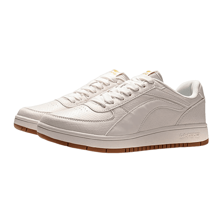 Li-Ning Casual Sneakers Low White Canvas Angle 0