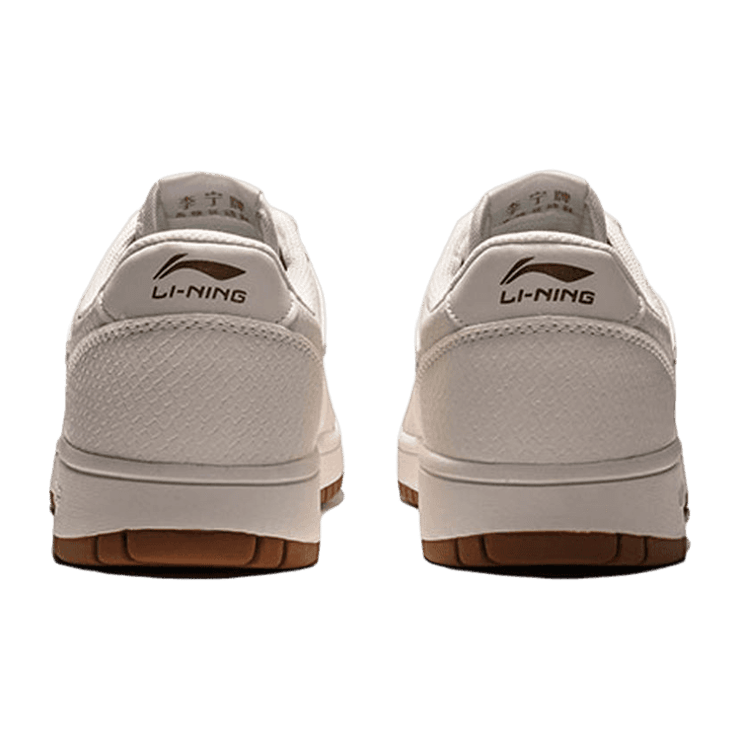 Li-Ning Casual Sneakers Low White Canvas Angle 2