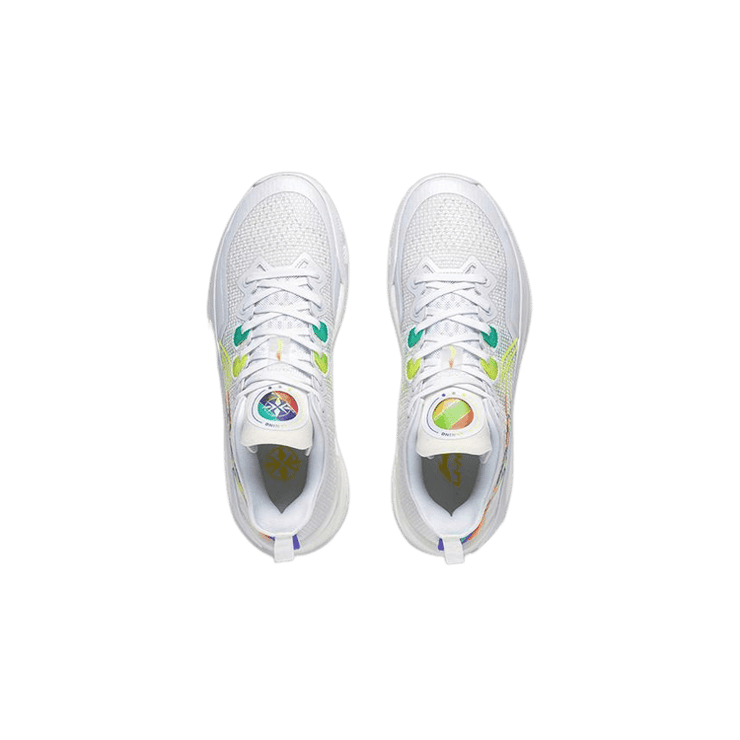 Li-Ning LiRen 3 V2 Low White Neon Yellow Angle 0