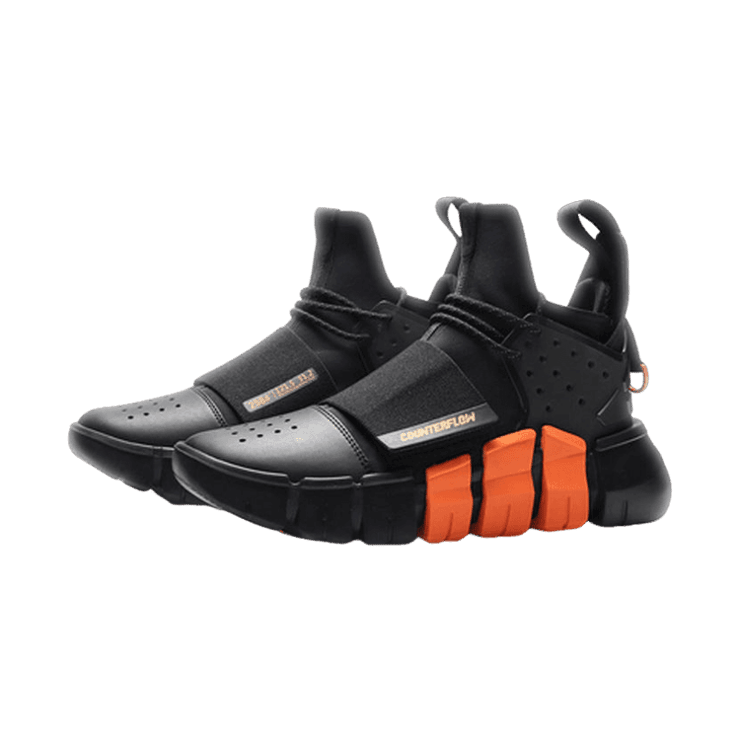 Li-Ning Counterflow Light Wheel 0.9 Hi Black Orange Angle 0