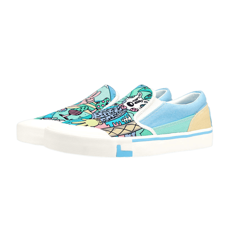 Li-Ning x Steven Harrington Boogie Blue Multi (W) Angle 1