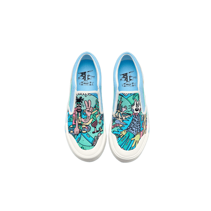 Li-Ning x Steven Harrington Boogie Blue Multi (W) Angle 2