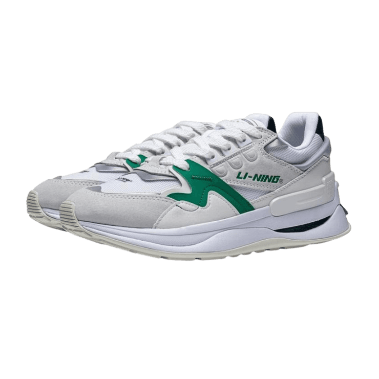 Li-Ning 001 Moment V2 White Green Angle 0