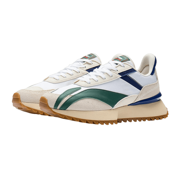 Li-Ning Cargo Carrying White Green Blue Angle 0