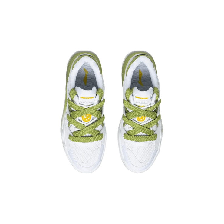 Li-Ning CF Flash Star 2.0 White Green (W) Angle 1