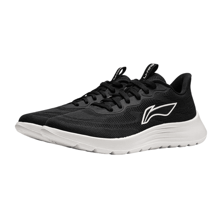 Li-Ning Light Feather Black White (W) Angle 1