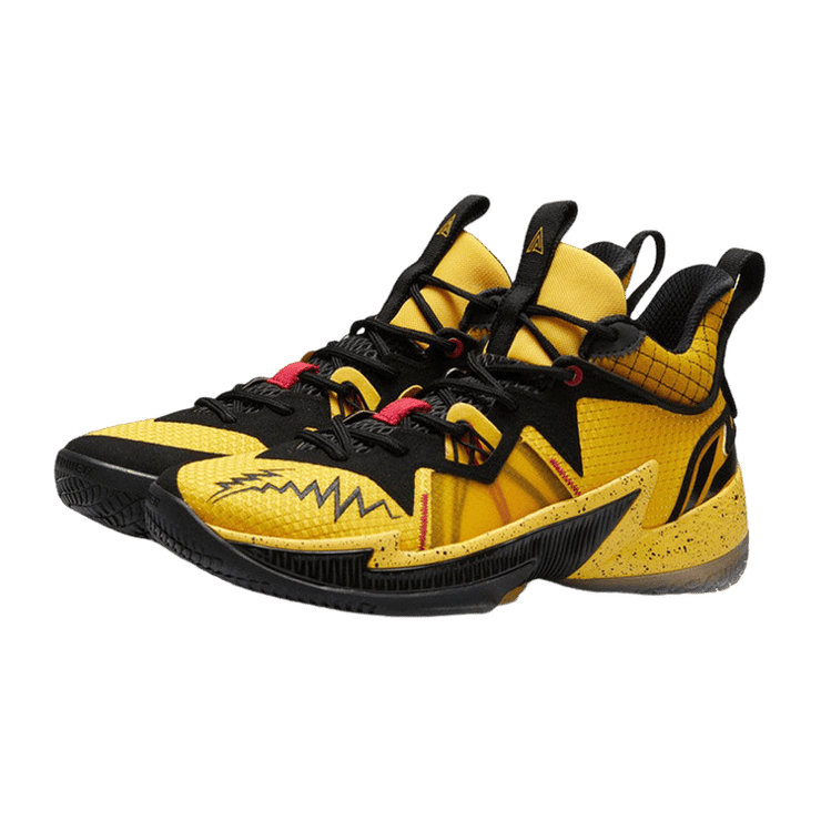Li-Ning Zhengfeng Mid Yellow Black Angle 0