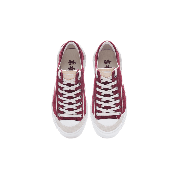 Li-Ning Wuji Dark Red White Angle 1