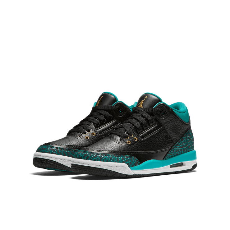 Jordan 3 Retro Rio Teal (GS) Angle 2
