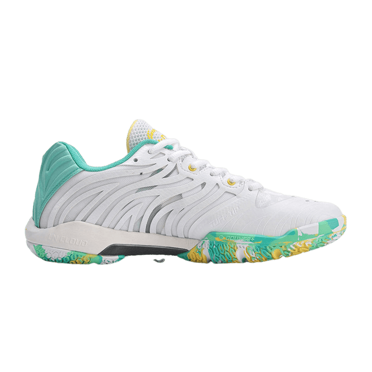 Li-Ning Cool Shark 3 White Green Yellow Angle 0