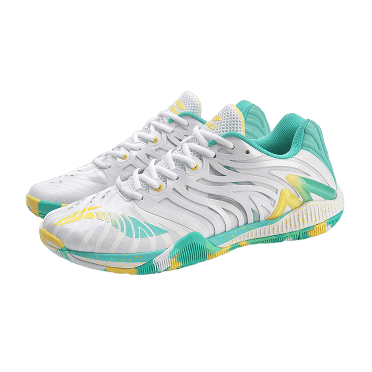 Li-Ning Cool Shark 3 White Green Yellow Angle 1