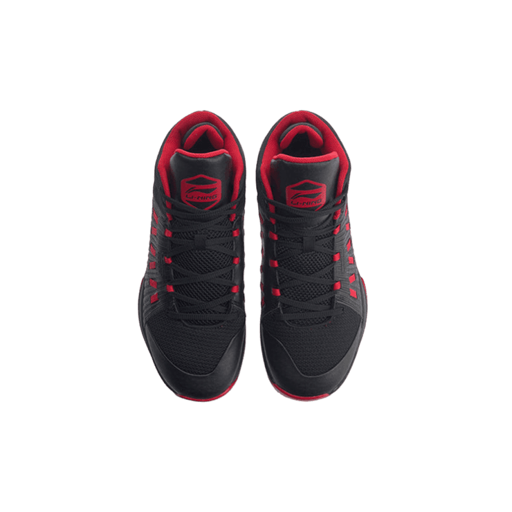 Li-Ning Wade All City V2 Mid Black Red Angle 1