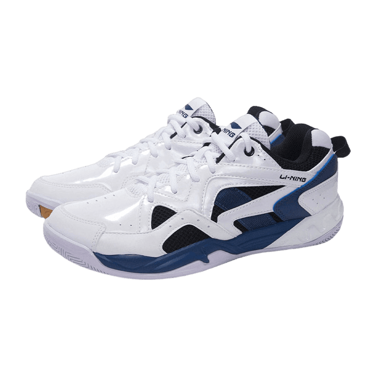 Li-Ning Badminton White Navy Angle 0