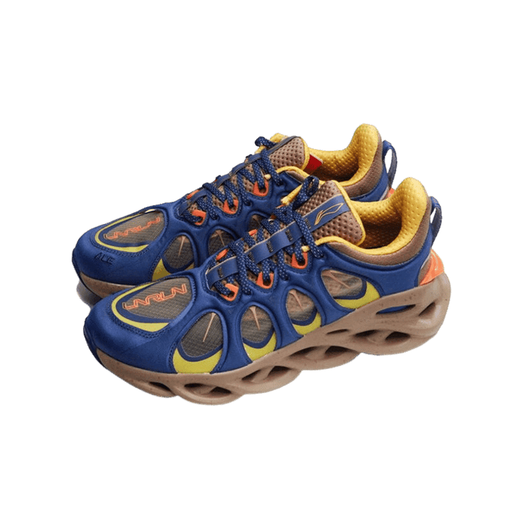 Li-Ning Arc Ace X 2019 New York Fashion Week Blue Brown Angle 0