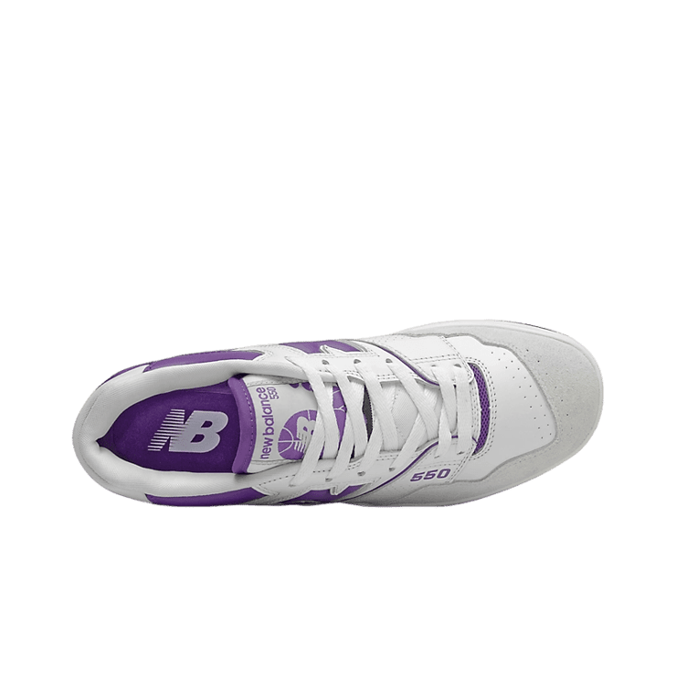 New Balance 550 White Purple Angle 1