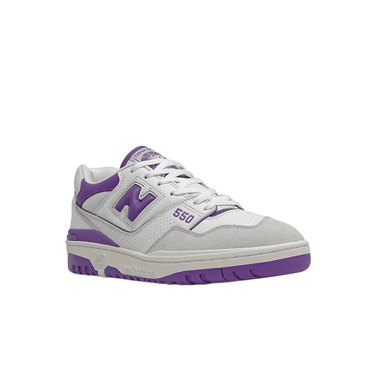New Balance 550 White Purple Angle 2