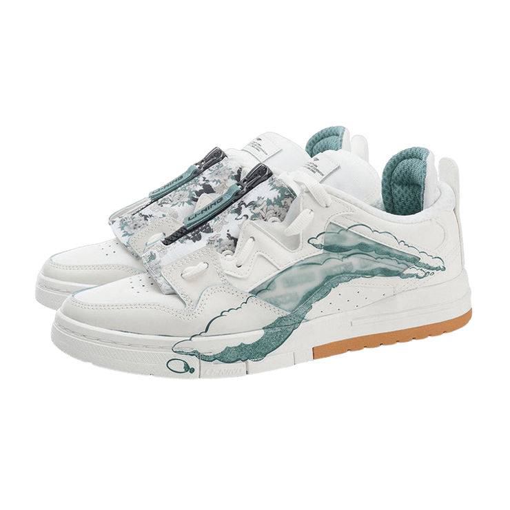 Li-Ning Wave Pro x OG_SLICK White Green Brown Angle 0