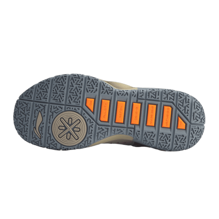 Li-Ning All Day 4 Gray Creamkhaki Orange Angle 1