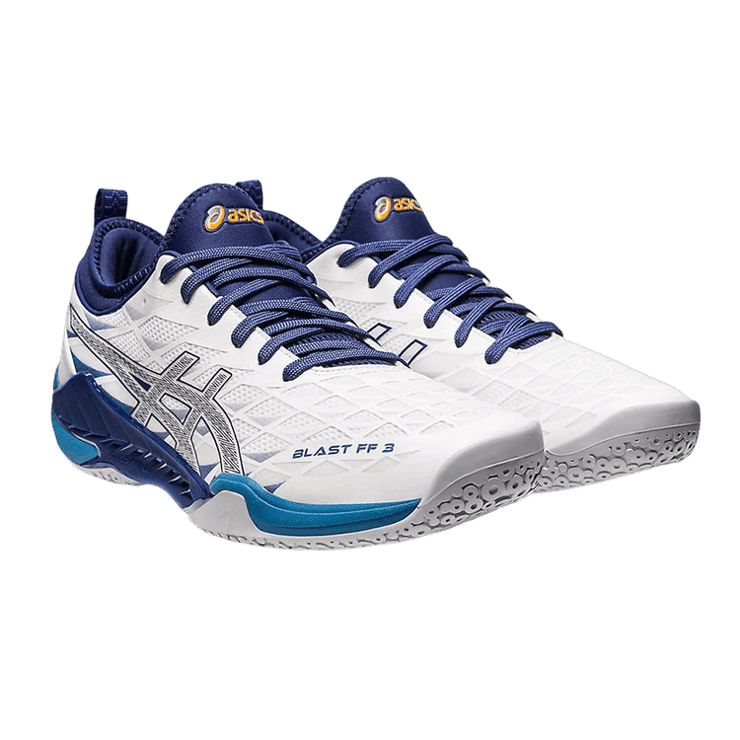 ASICS Blast FF 3 White Deep Ocean Angle 0