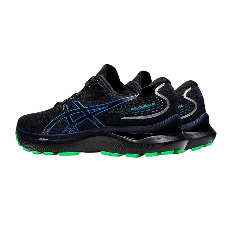 ASICS Gel Cumulus 24 GORE-TEX Black Blue Coast Angle 1