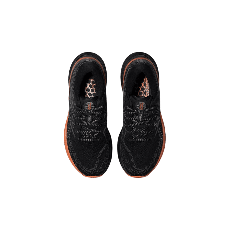 ASICS Gel-Kayano 29 LITE-SHOW Black Orange Angle 0