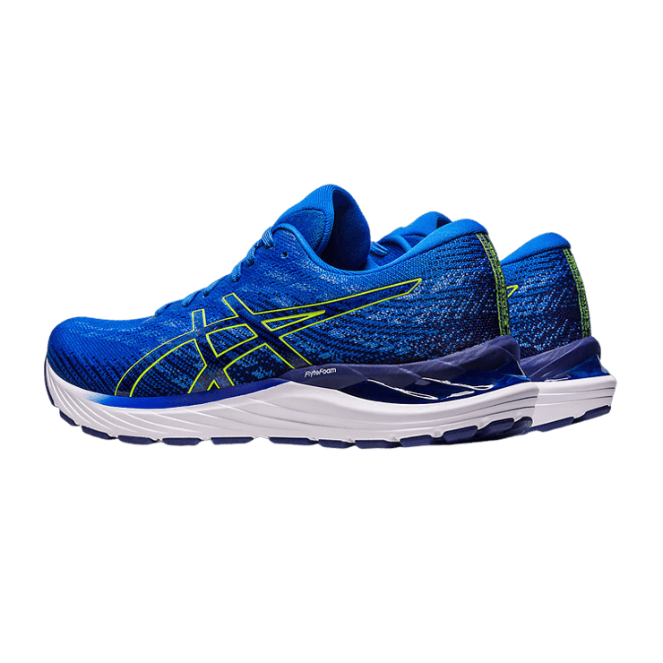 ASICS Gel-Stratus 3 Electric Blue Safety Yellow Angle 1