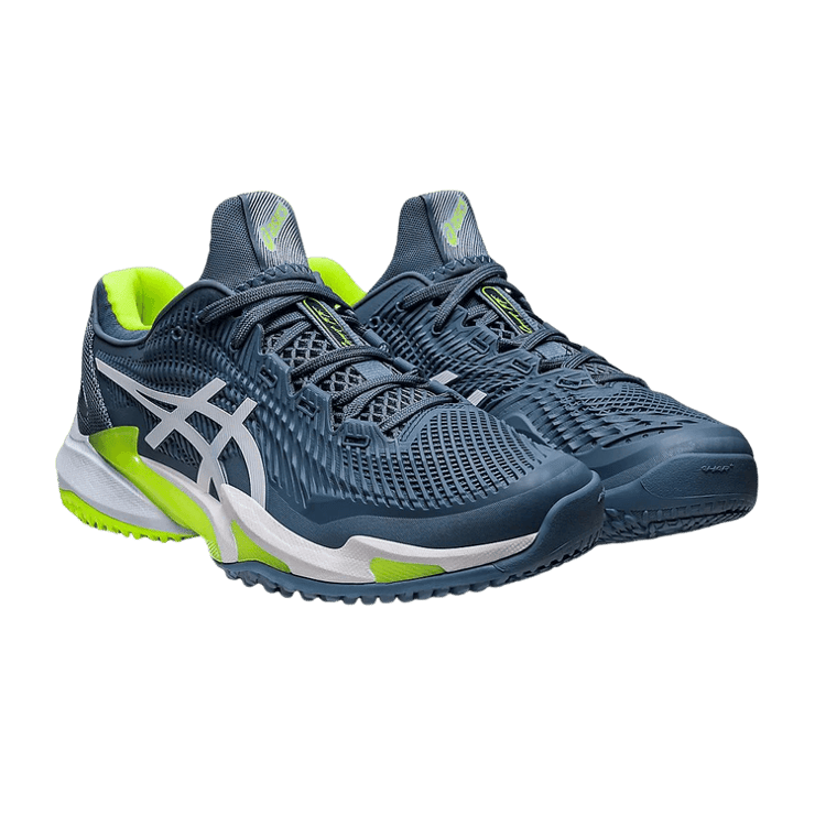 ASICS Court FF 3 OC Steel Blue Lime Angle 0