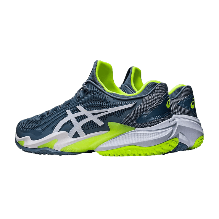 ASICS Court FF 3 OC Steel Blue Lime Angle 1