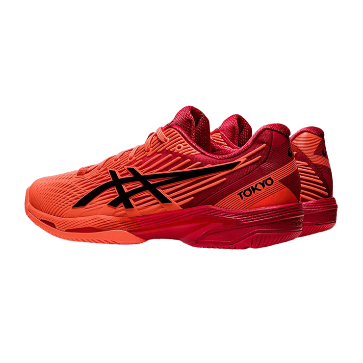 ASICS Solution Speed FF 2 Sunrise Red Black Angle 1