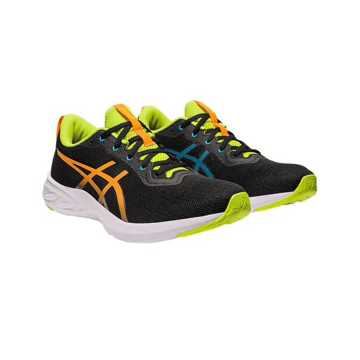 ASICS Versablast 2 Running Shoe Black Orange Green Angle 0