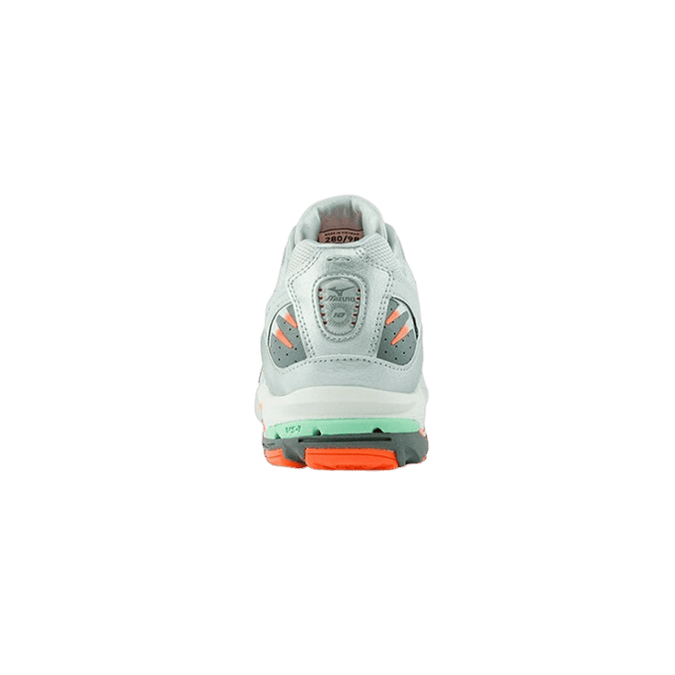 Mizuno Wave Rider 10 Gray Orange Angle 1