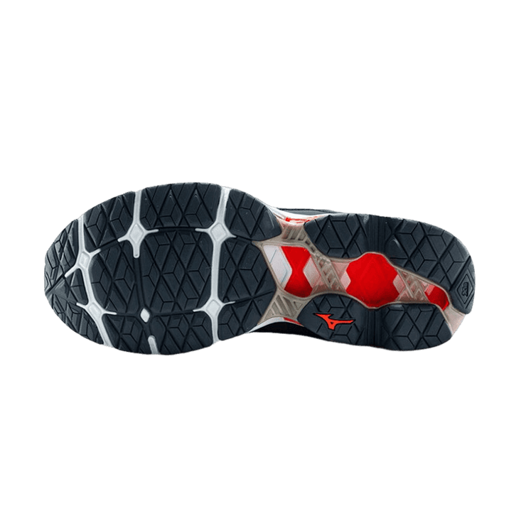 Mizuno Wave Creation Black Blue/Red Angle 2