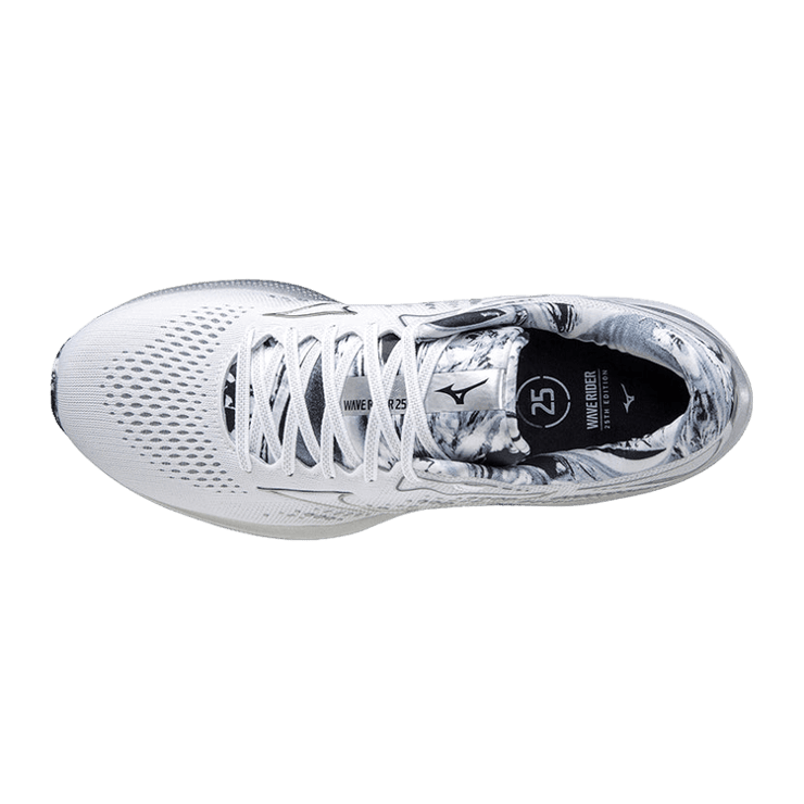 Mizuno Wave Rider 25 SP White Grey Angle 0