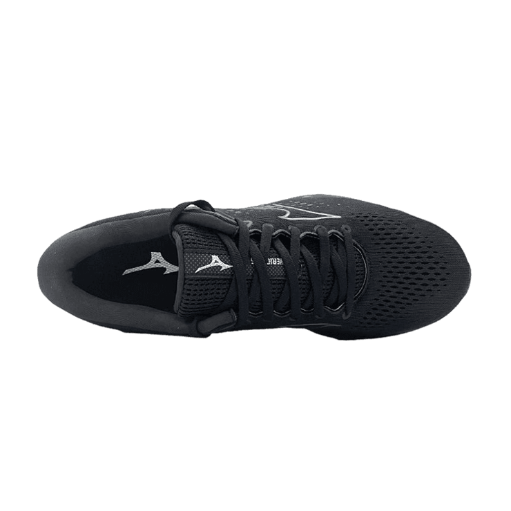 Mizuno Wave Rider 25 Black Quiet Shade Angle 0