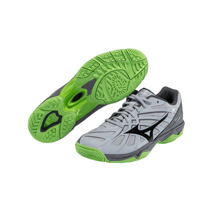 Mizuno Hurricane 3 Grey Black Angle 2