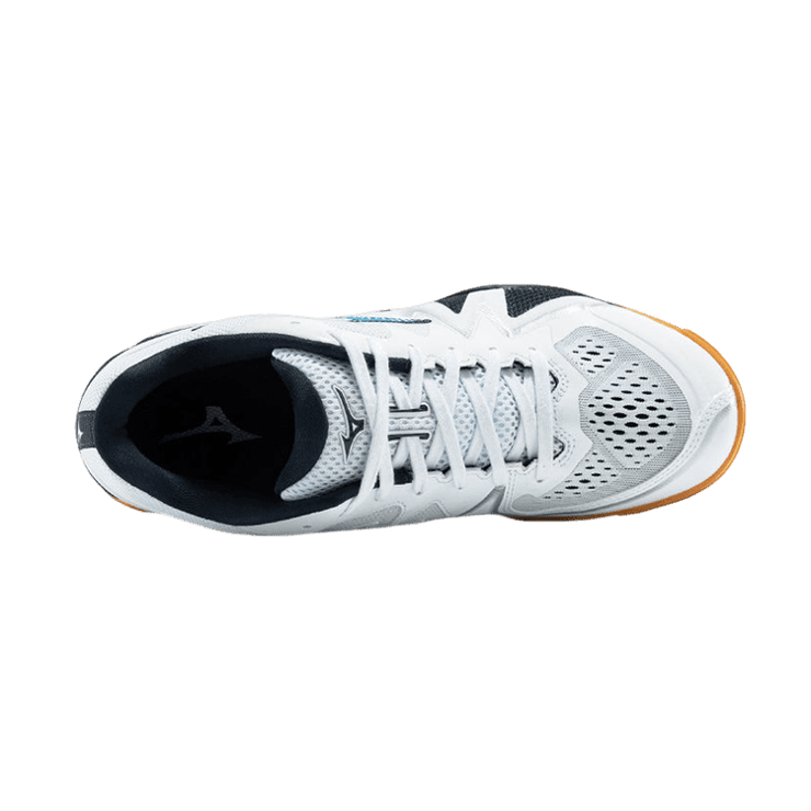 Mizuno Wave Medal Rise White Black Angle 0